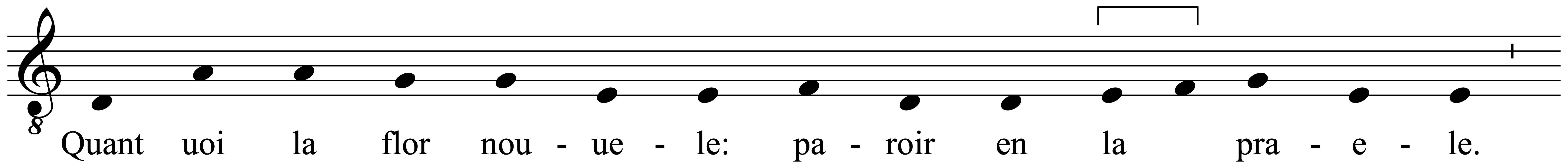 Work musical notation